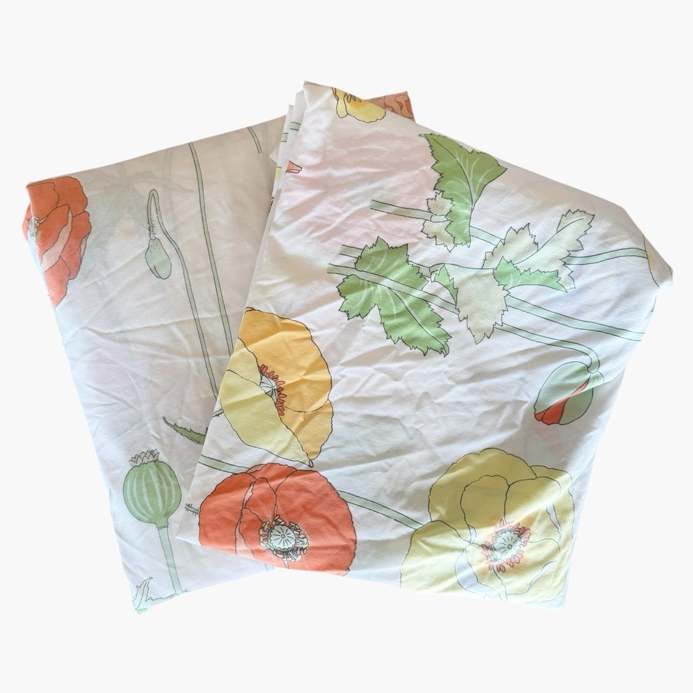 Wamsutta King Flat Flat Sheet Cal King Fitted Sheet Jay Yang Growing Poppies